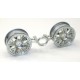 TAMIYA MEDIUM-NARROW  MESH WHEELS (SILVER)