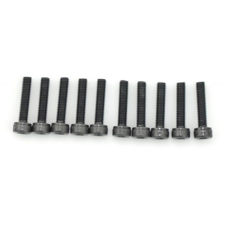 SCREW SOCKET HEAD HEX M3X18 STEEL BLACK (10PCS)