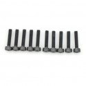 SCREW SOCKET HEAD HEX M3X18 STEEL BLACK (10PCS)