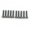 SCREW SOCKET HEAD HEX M3X18 STEEL BLACK (10PCS)