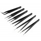 SET EXTRA FINE TWEEZERS (6pcs)