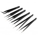 SET EXTRA FINE TWEEZERS (6pcs)