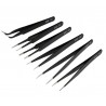 SET EXTRA FINE TWEEZERS (6pcs)