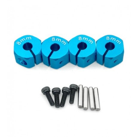 HEXAGONOS DE RUEDA ALUMINIO 8.0 BLUE