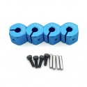 HEXAGONOS DE RUEDA ALUMINIO 10.0 BLUE