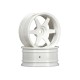 HPI TE37 WHEEL 26MM WHITE (6MM OFFSET)