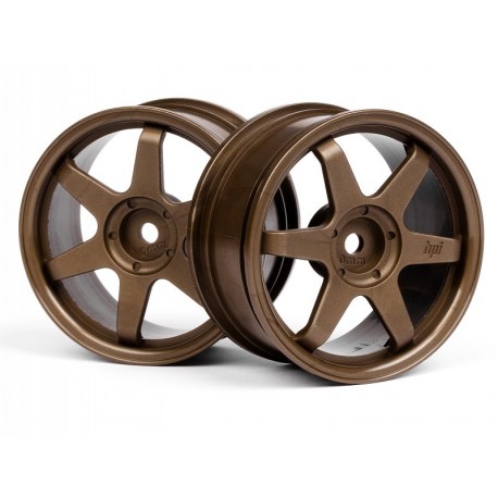 HPI TE37 WHEEL 26MM BRONZE (0MM OFFSET)
