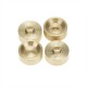 AXIAL SCX24 6MM BRASS WHEEL WEIGHT WITH HEX ADAPTOR AND DRIVE SHAFTS (4PCS)