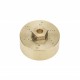 AXIAL SCX24 6MM BRASS WHEEL WEIGHT WITH HEX ADAPTOR AND DRIVE SHAFTS (4PCS)