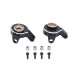 AXIAL SCX24 BRASS FRONT STEERING KNUCKLES BLACK/GOLD 7G (2PCS)