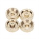 AXIAL SCX24 6MM BRASS WHEEL WEIGHT WITH HEX ADAPTOR (4PCS)