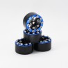 AXIAL SCX24 CNC ALUMINUM SCREWS-STYLE BEADLOCK WHEELS BLUE (4PCS)