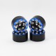 AXIAL SCX24 CNC ALUMINUM SCREWS-STYLE BEADLOCK WHEELS BLUE (4PCS)
