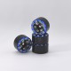 AXIAL SCX24 CNC ALUMINUM SCREWS-STYLE BEADLOCK WHEELS BLUE (4PCS)
