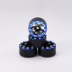 AXIAL SCX24 CNC ALUMINUM SCREWS-STYLE BEADLOCK WHEELS BLUE (4PCS)