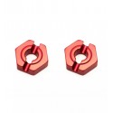 HOBBYTECH 2MM PIN REAR WHEEL ALUM ADAPTATOR