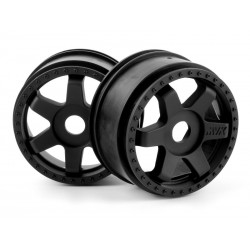 MAVERICK QuantumR Race Truck Wheel (Black/2pcs)
