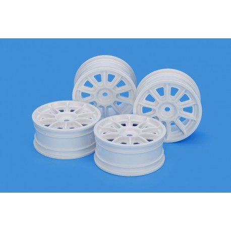 TAMIYA MEDIUM-NARROW WHITE 10-SPOKE