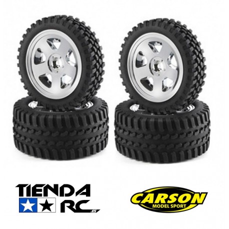 CARSON 1/10 2WD ALL-TERRAIN BUGGY TIRES (2+2)