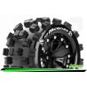 LOUISE RC MT-MCROSS - 1-10 MT TIRE SET - SOFT - BLACK  2.8WHEELS-HEX14MM