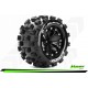 LOUISE RC MT-MCROSS - 1-10 MT TIRE SET - SOFT - BLACK CHROME 2.8WHEELS-HEX14MM