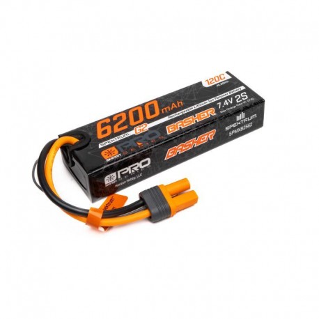 SPEKTRUM SMART LiPo Pro Basher 6200mAh 7.4V 2S 120C G2 IC5