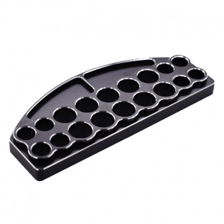 RCPARTS ALUMINUM TOOL STAND BLACK (18 TOOLS)