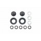 TAMIYA HUB NUTS FOR SINGLE WHEELS Black/2Pcs