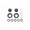 TAMIYA HUB NUTS FOR SINGLE WHEELS Black/2Pcs