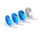 TAMIYA CLAMP TYPE ALUM WHEEL HUBS Narrow Tread / 4Pcs