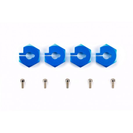 TAMIYA CLAMP TYPE ALUM WHEEL HUBS Narrow Tread / 4Pcs