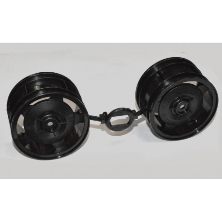 TAMIYA BUGGY REAR STAR-DISH WHEELS (BLACK)
