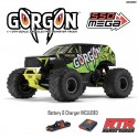 ARRMA 1/10 GORGON 4X2 MEGA 550 Brushed Monster Truck RTR w/Battery & Charger, Yellow