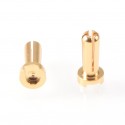 RUDDOG 4MM GOLD PLUG MALE 14MM (2PCS)