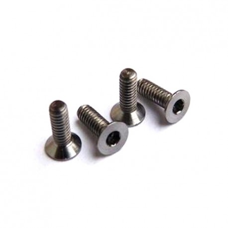 Hiro Seiko Titan64 Hex Socket Flat Head Screw M2x6 (4pcs)