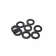 Hiro Seiko 3mm Alloy Spacer Set (0.5mm) [Black]