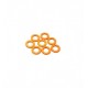 Hiro Seiko 3mm Alloy Spacer Set (0.5mm) [Orange]