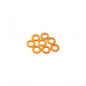 Hiro Seiko 3mm Alloy Spacer Set (1.0mm) [Orange]