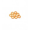 Hiro Seiko 3mm Alloy Spacer Set (1.0mm) [Orange]