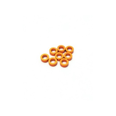Hiro Seiko 3mm Alloy Spacer Set (2.0mm) [Orange]