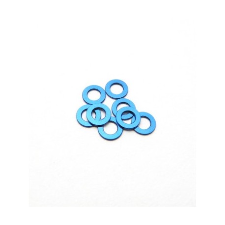 Hiro Seiko 3mm Alloy Spacer Set (0.5mm) [Y-Blue]