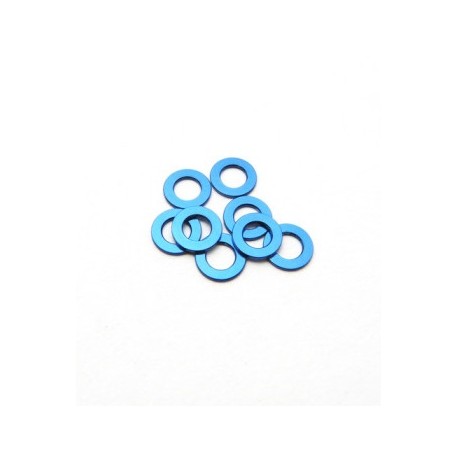 Hiro Seiko 3mm Alloy Spacer Set (1.0mm) [Y-Blue]