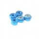 Hiro Seiko 2mm Alloy Nylon Nut [T-Blue] ( 5 pcs)