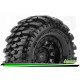 LOUISE CR-CHAMP 1:24 CRAWLER TIRE SET MOUNTED SUPER SOFT BLACK 1.0R