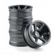 AUSTAR ALU TE37 DRIFT RIMS TITANIUM OFF+6 (4 PCS)
