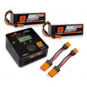 SPEKTRUM Smart Powerstage 8S Surface Bundle: 5000mAh 4S LiPo Battery (2) / S2100 Charger