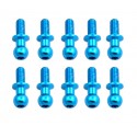 Aluminum Ball Stud Blue L:6 (10PCS)