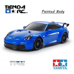 TAMIYA TT02  PORSCHE 911 GT3 992 (Blue Painted Body)
