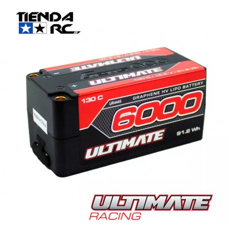 ULTIMATE GRAPHENE HV LiPo BATTERY SHORTY 15.2v. 6000mAh 130C