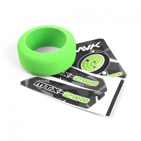 Maverick Transmitter Wheel Foam & Decals Green
